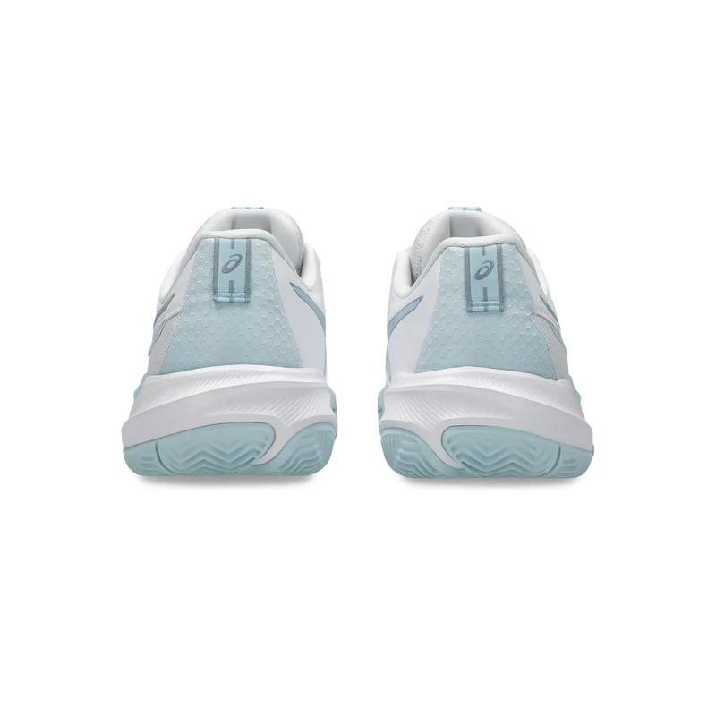 Gel-Challenger 15 Sandplatzschuh Damen - weiß, hellblau