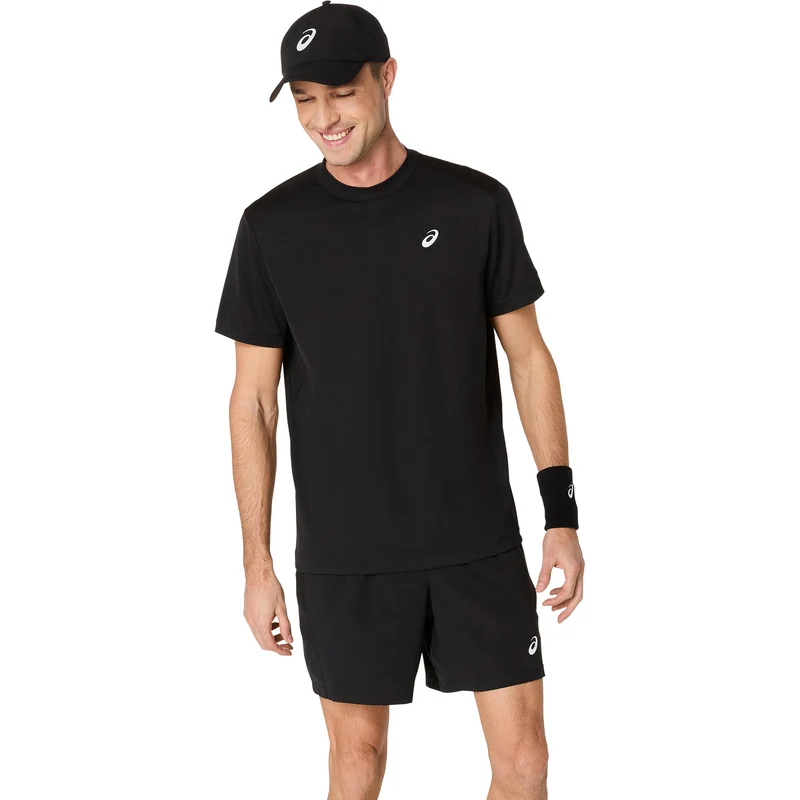 Court T-Shirt Herren-Schwarz