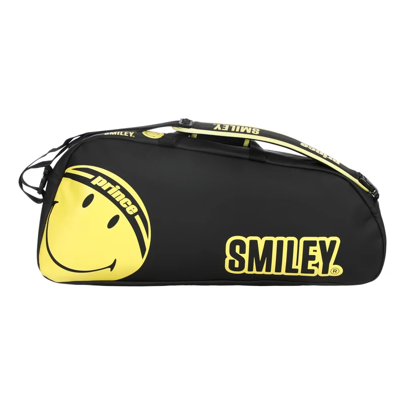 Smiley Schlägertasche 3er - schwarz