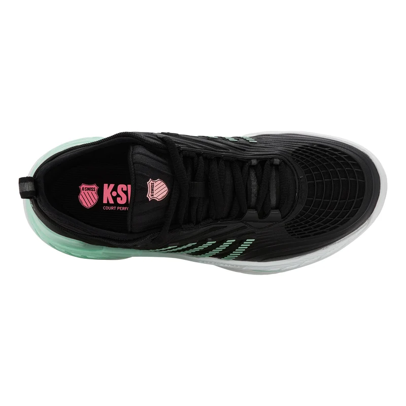 Hypercourt Supreme 2 Sandplatzschuh Damen - schwarz, mint