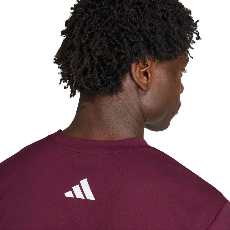 T-Shirt Herren - weinrot