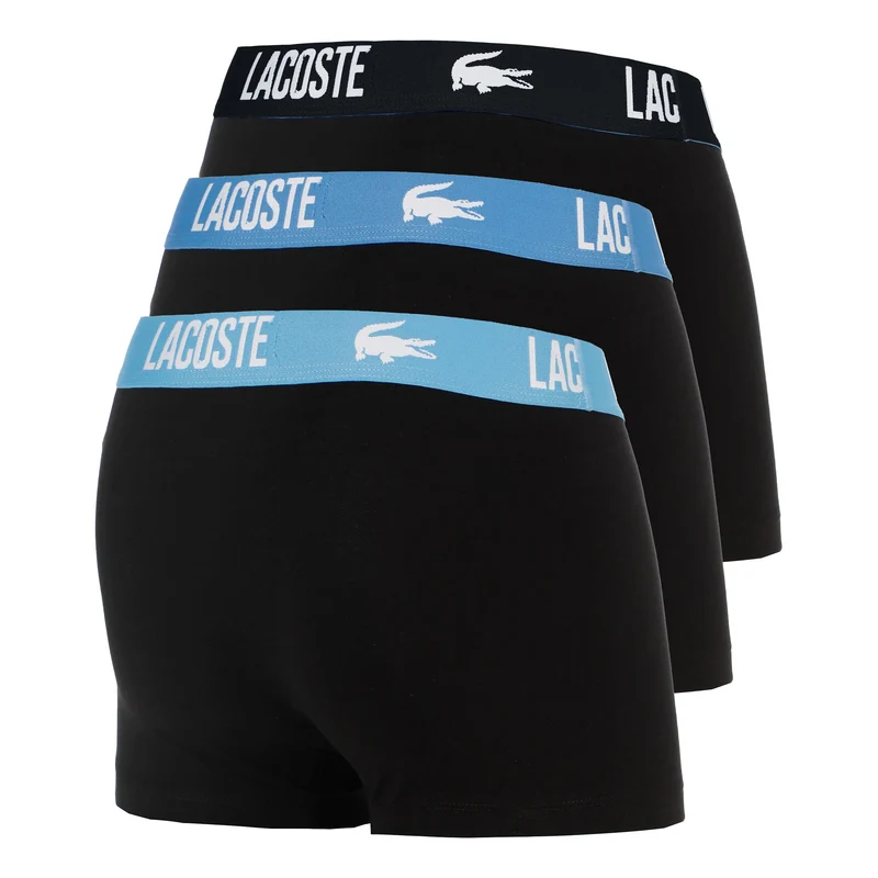 Cotton Stretch Boxer Short 3er Pack Herren - dunkelblau, grau