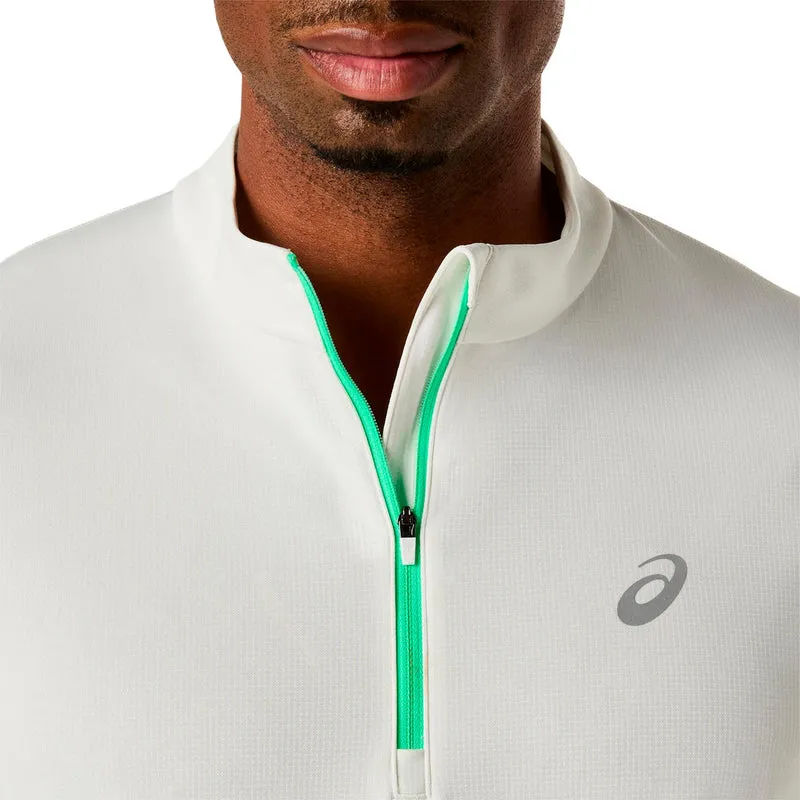 Icon 1/2 Zip Laufshirt Herren - beige, grün