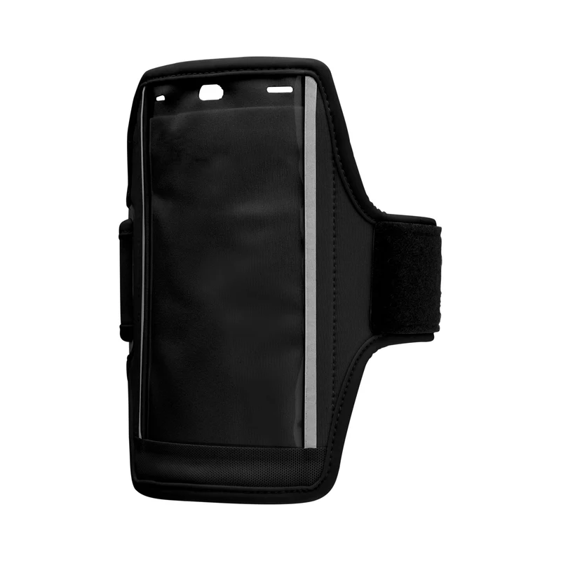 Essentials Smartphone Laufarmband - schwarz, schwarz