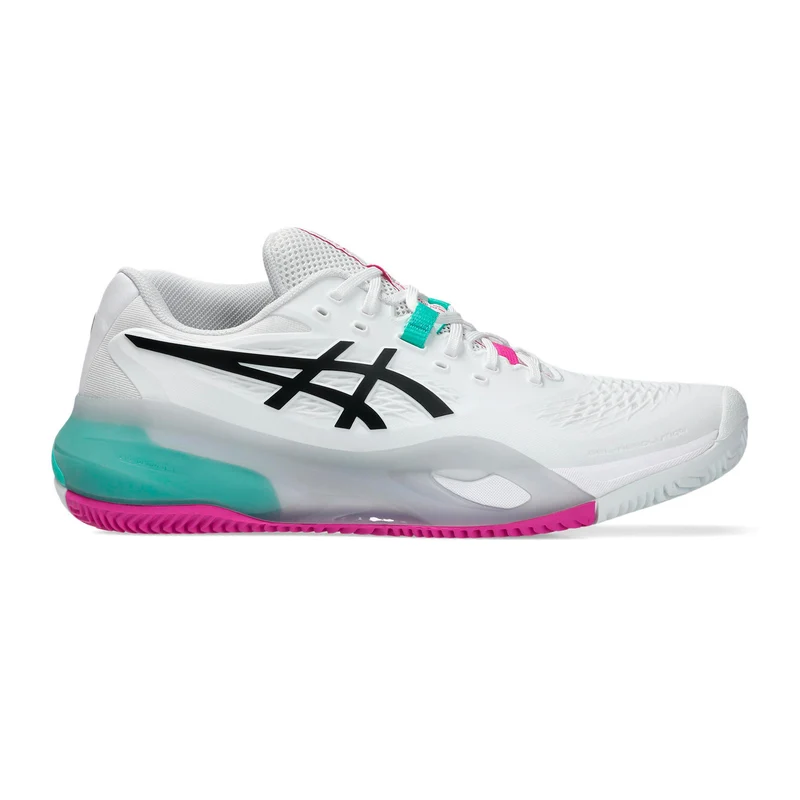 Gel-Resolution X Sandplatzschuh Herren - weiß, pink