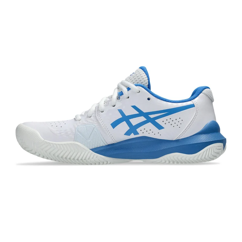 Gel-Challenger 14 Sandplatzschuh Damen - weiß, blau