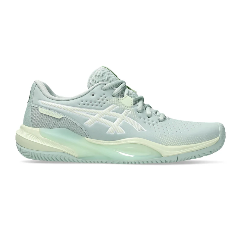 Gel-Challenger 15 Sandplatzschuh Damen - blaugrau, limette