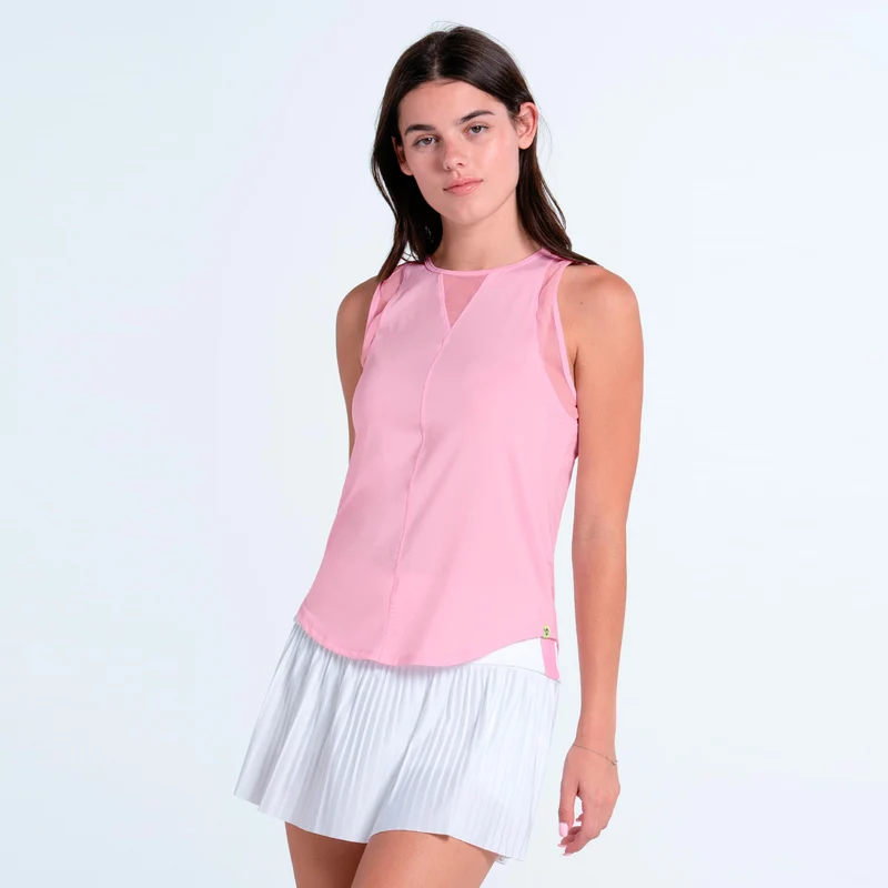 Chill Out Tank-Top Damen - rosa, weiß