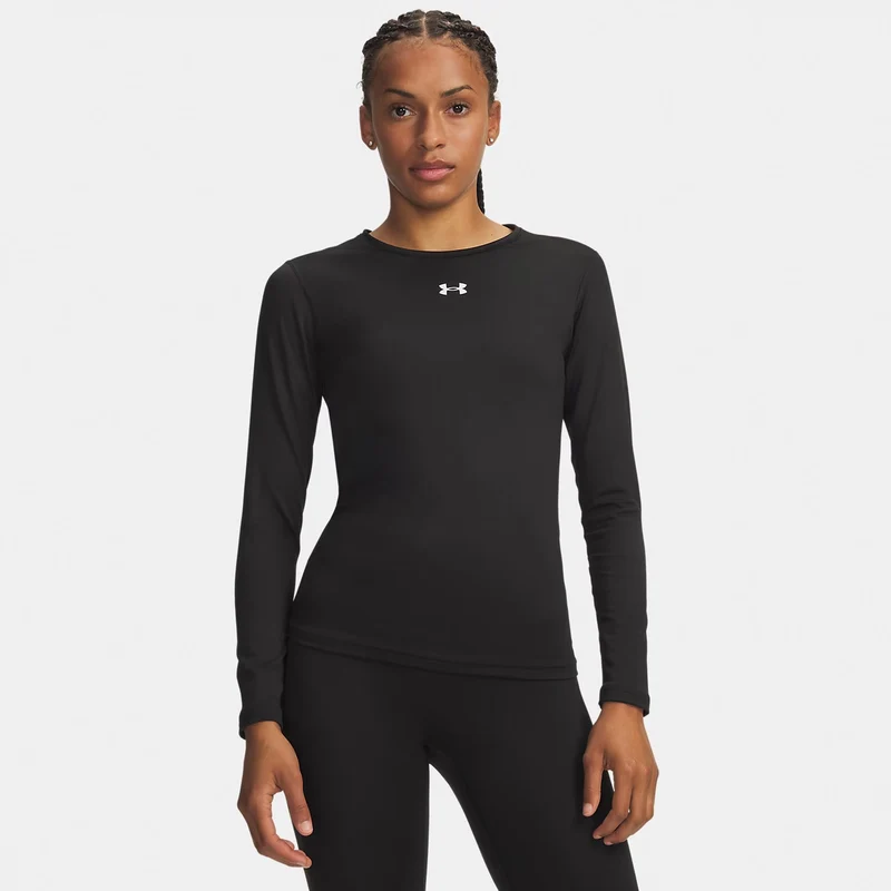 ColdGear Crew Longsleeve Damen - schwarz, weiß