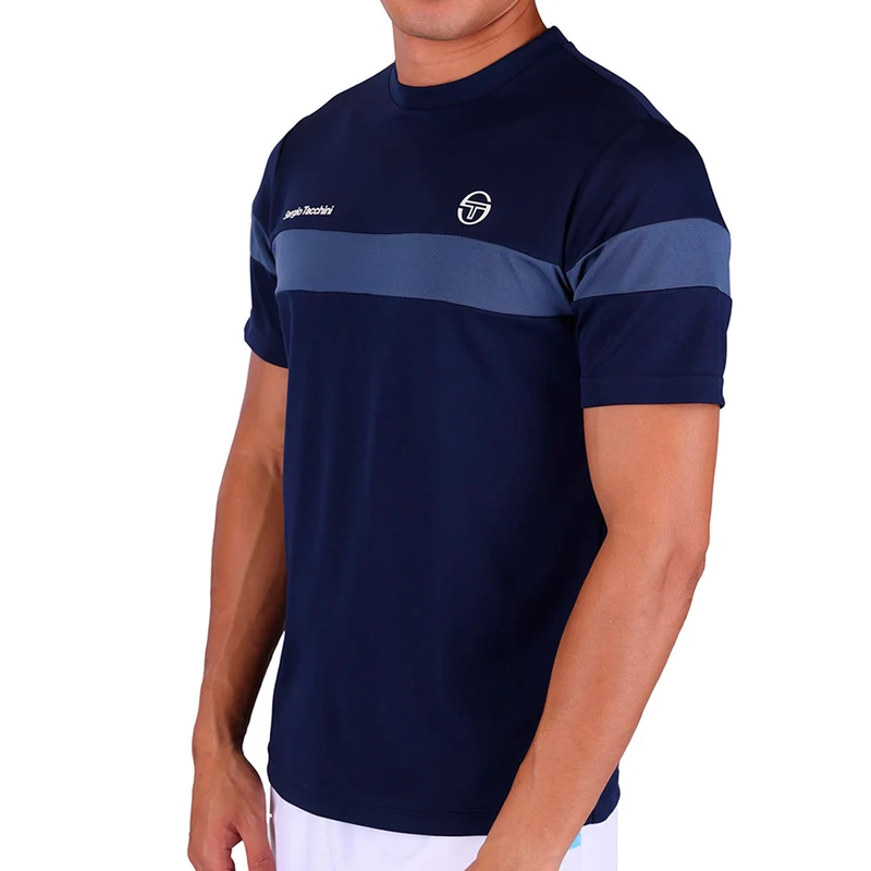 Leone PL T-Shirt Herren - dunkelblau, blaugrau