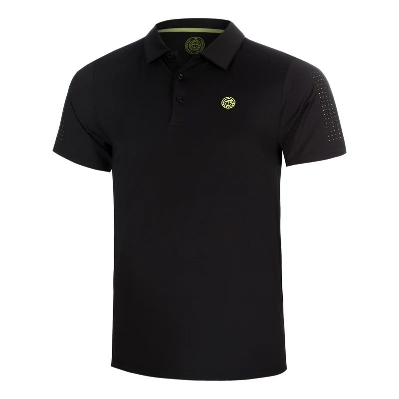 Night Flash Lasercut Polo Herren - schwarz