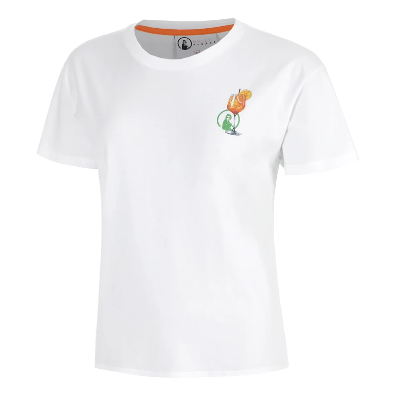 Joy Off Court Essentials T-Shirt Damen-weiß, grün