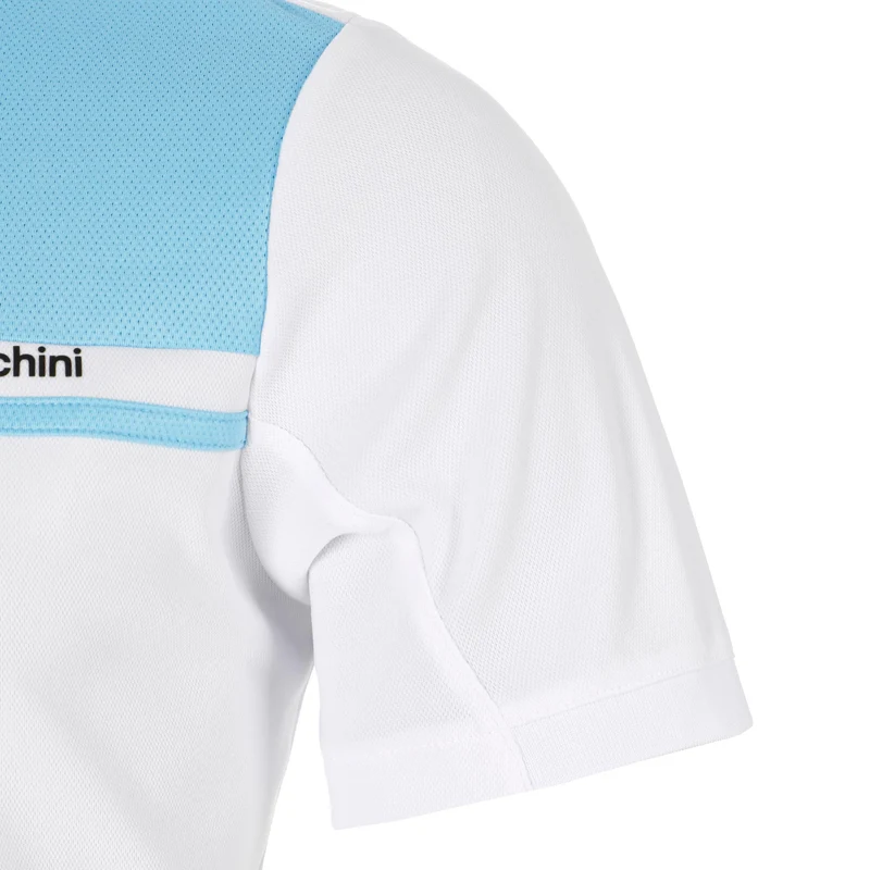 Riflesso PL Polo Herren - weiß, hellblau