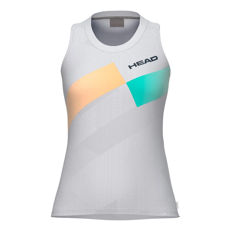 Pro Tank-Top Damen - apricot, weiß
