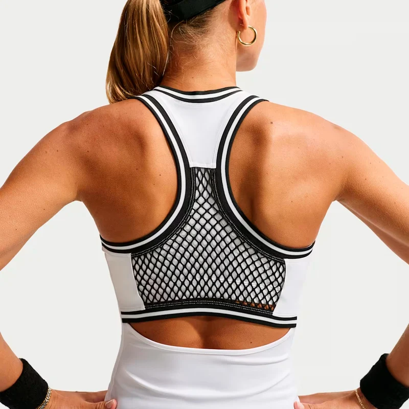 Court Slam Tank-Top Damen - weiß, schwarz