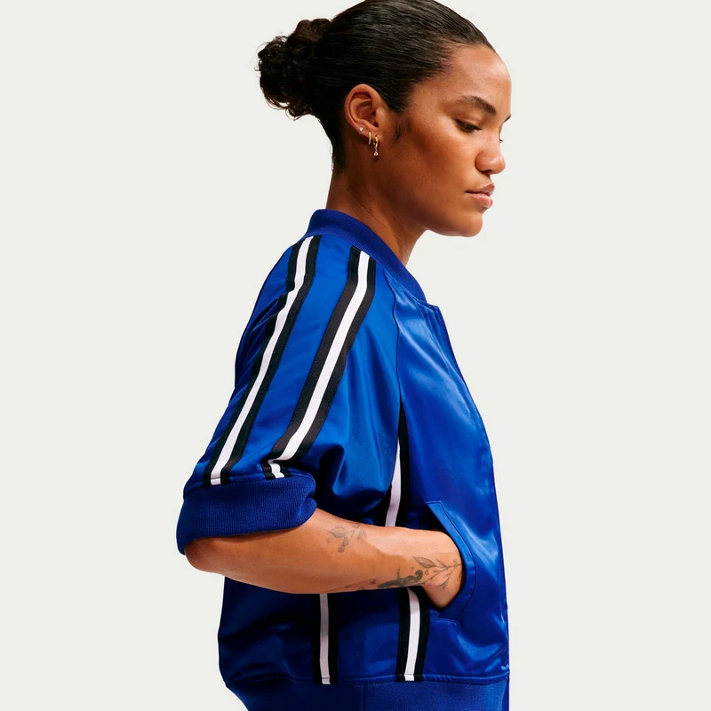 Court Slam Trainingsjacke Damen - dunkelblau, schwarz