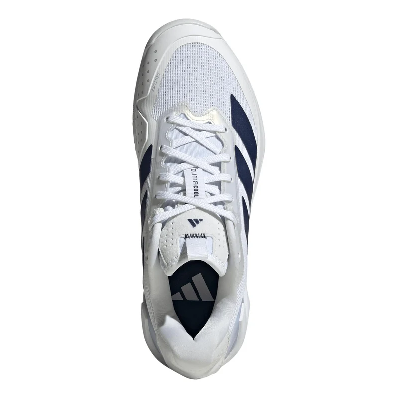 adizero Ubersonic 5 Sandplatzschuh Damen - weiß, dunkelblau