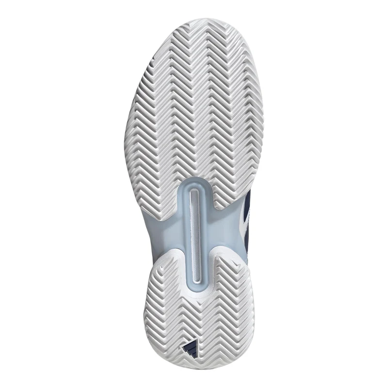 adizero Ubersonic 5 Sandplatzschuh Damen - weiß, dunkelblau