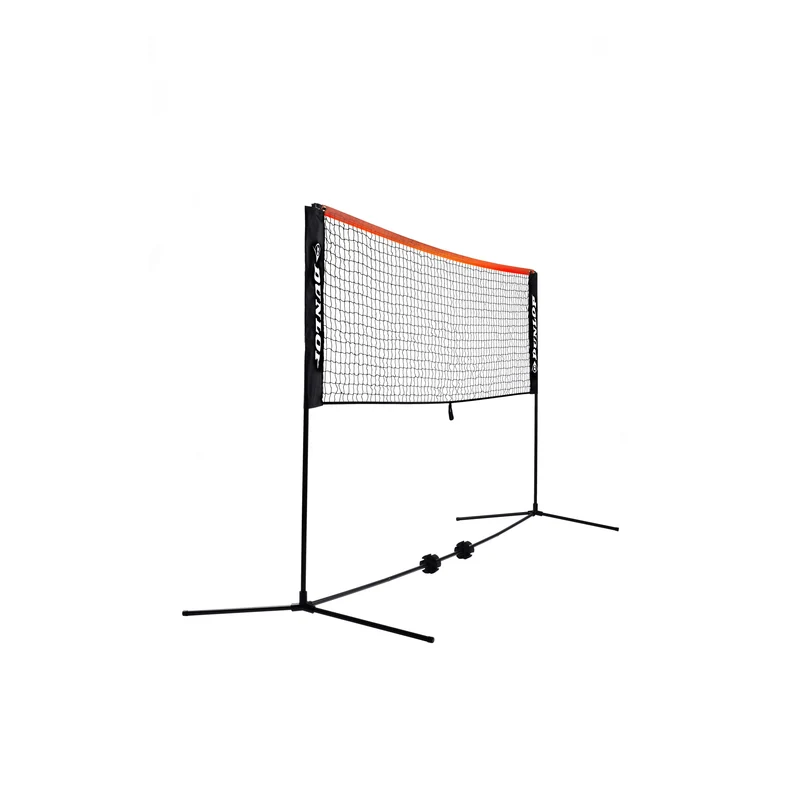 Tennisnetz 3m Mit Gestänge-Rot,Schwarz