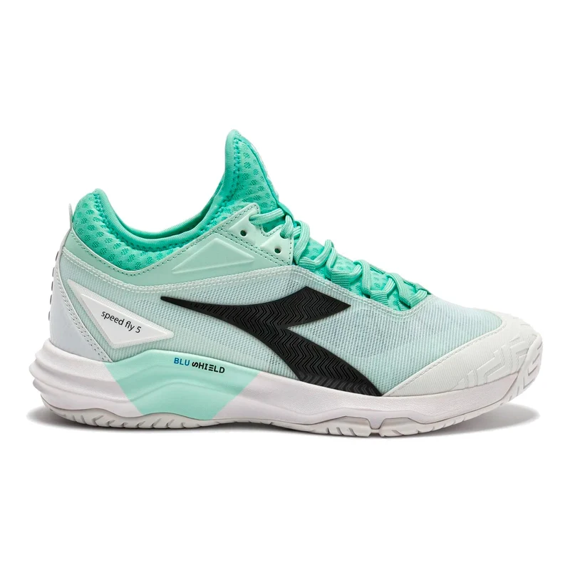 Speed Blushield Fly 5 Allcourtschuh Damen-türkis, schwarz