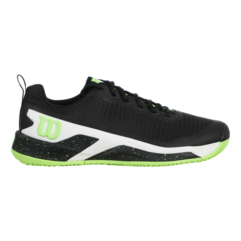 Rush Pro 4.5 Sandplatzschuh Herren-Schwarz,Hellgrün