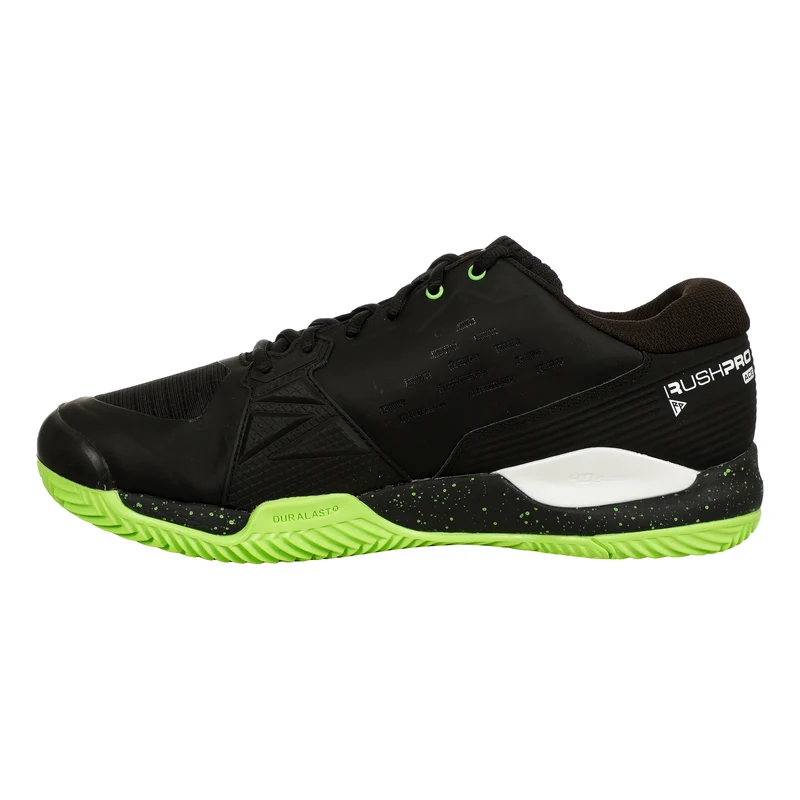 Rush Pro Ace Sandplatzschuh Herren-Schwarz,Neongrün