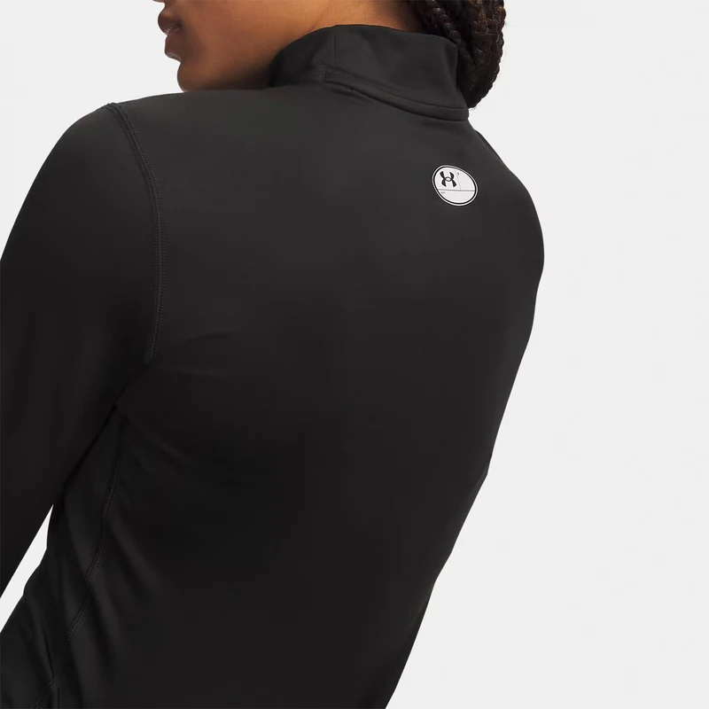 ColdGear Mock Longsleeve Damen - schwarz, weiß