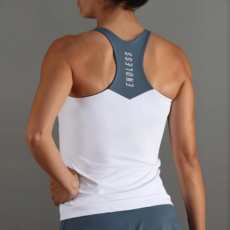 DIAMOND Tank-Top Damen - weiß