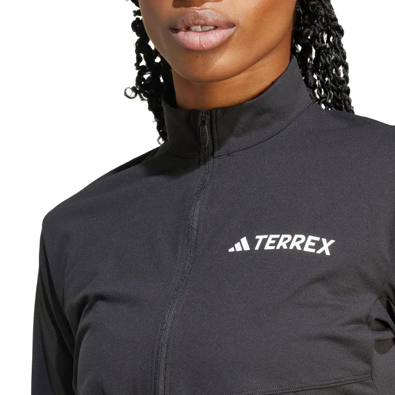 Terrex MT Half-Zip Laufshirt Damen-schwarz