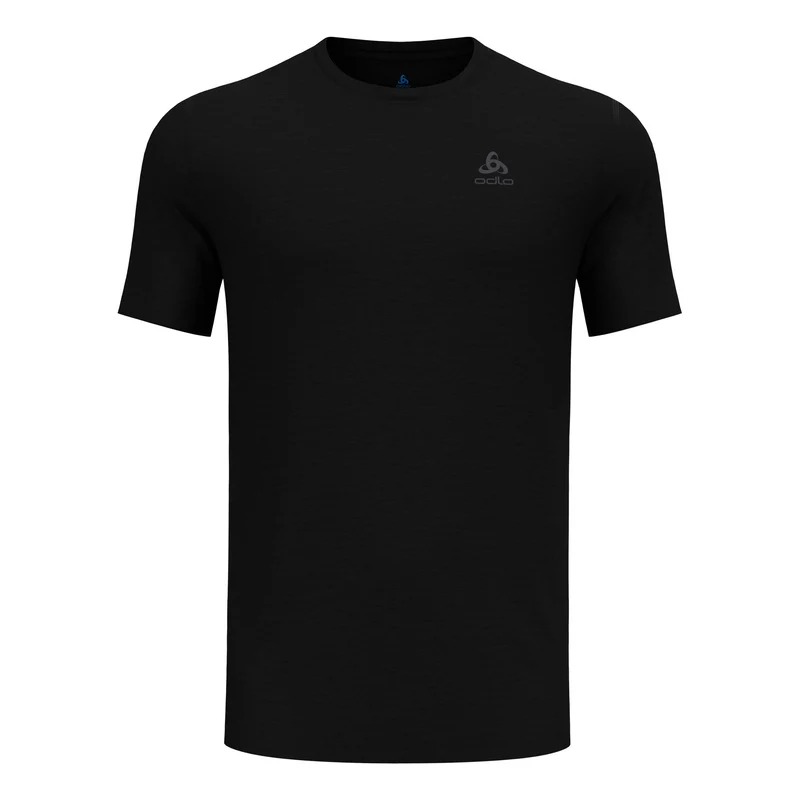 Crew Laufshirt Herren-Schwarz