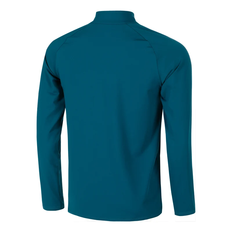Create Big Serve 1/4 Zip Longsleeve Herren-Petrol,Weiß