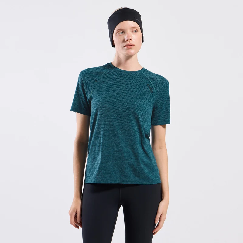 Essential Seamless Laufshirt Damen - petrol