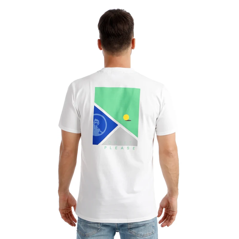 Crush T-Line T-Shirt Herren-weiß, blau