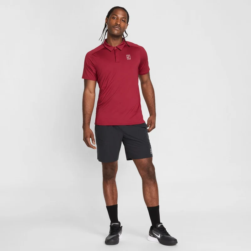 Court Dri-Fit Advantage 8in Shorts Herren-Schwarz,Weiß
