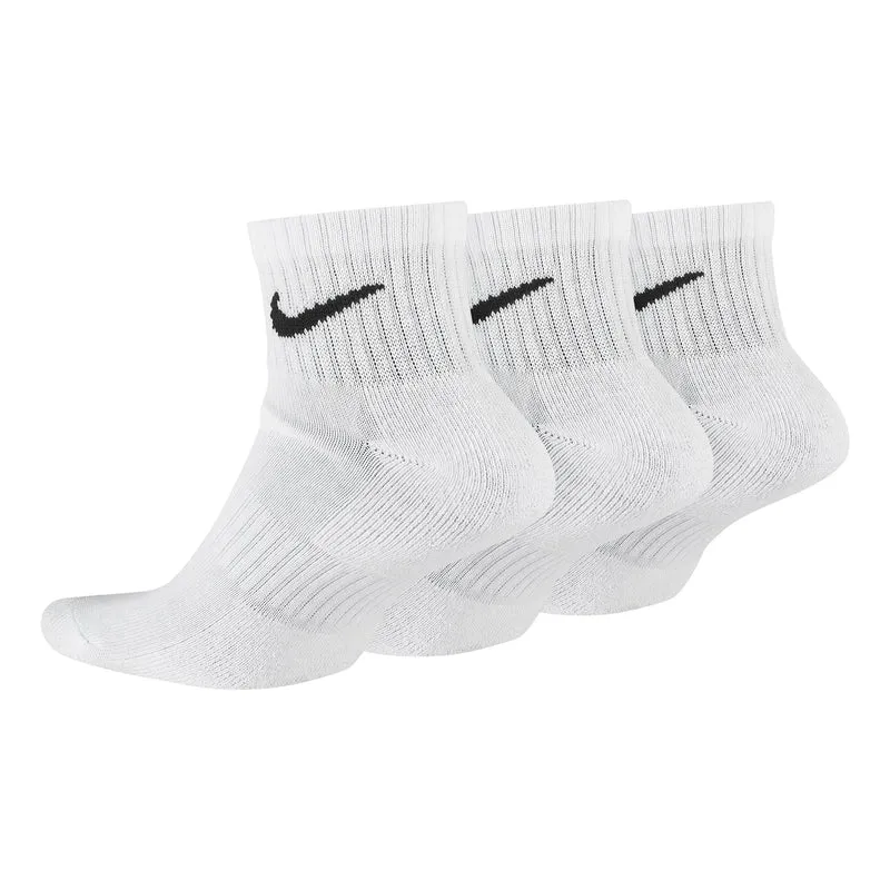 Everyday Cushioned Ankle Tennissocken 3er Pack Unisex - weiß, schwarz