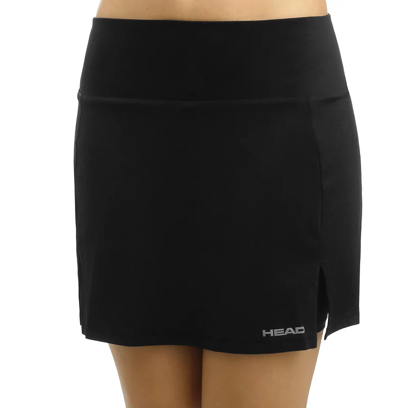Club Basic Long Rock Damen-Schwarz,Silber