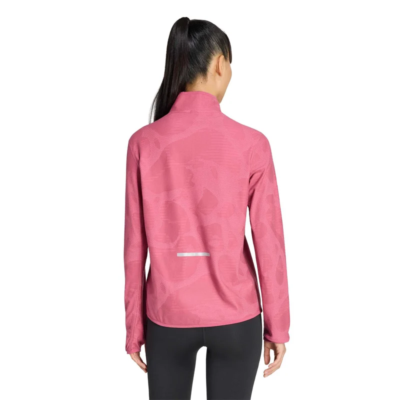 adi365 Climawarm+ Laufshirt Damen - weinrot