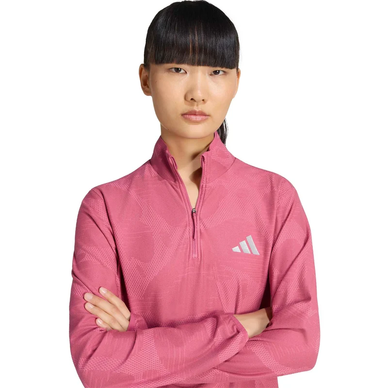 adi365 Climawarm+ Laufshirt Damen - weinrot