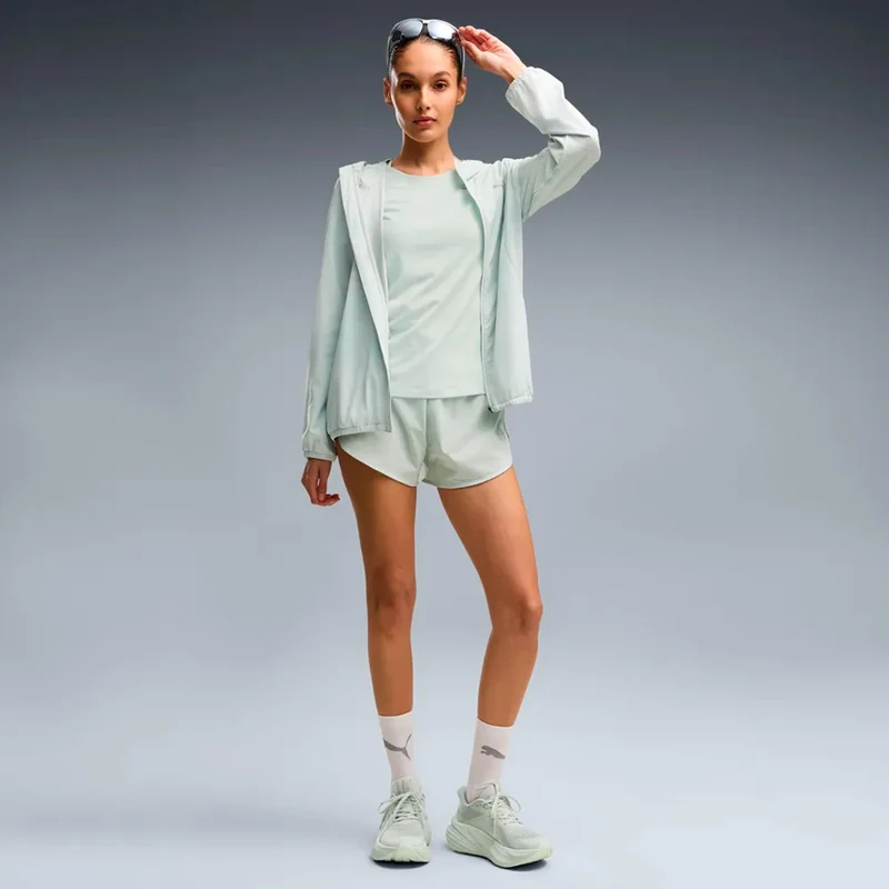 Velocity AOP Woven Laufjacke Damen - hellgrün