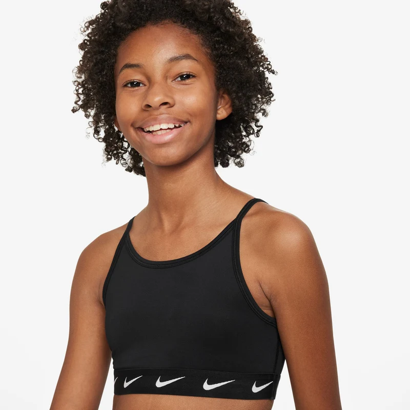 Dri-Fit One Big Sport-BH Mädchen - schwarz