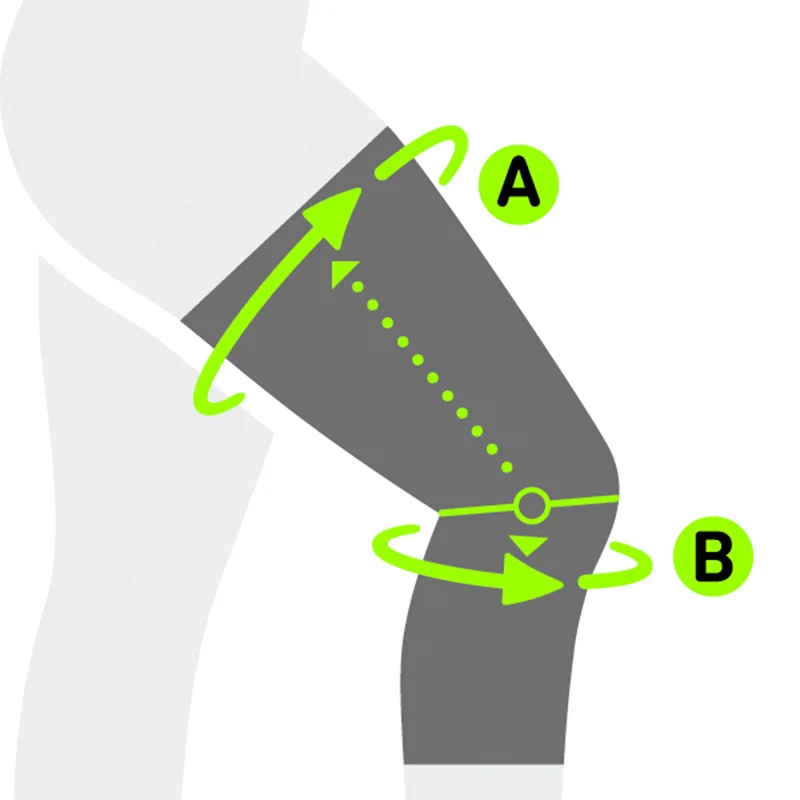 Sports Compression Knee Support Kniebandage-Dunkelblau