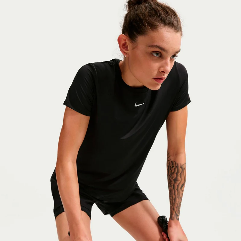One Dri-Fit T-Shirt Damen-schwarz, weiß
