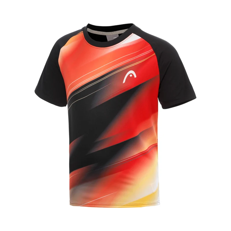 DTB Topspin T-Shirt Kinder - schwarz, mehrfarbig
