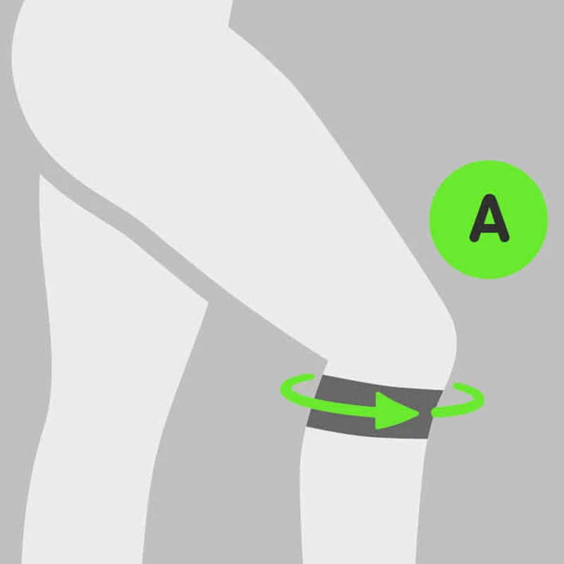 Sports Knee Strap Patellabandage-Schwarz,Dunkelblau