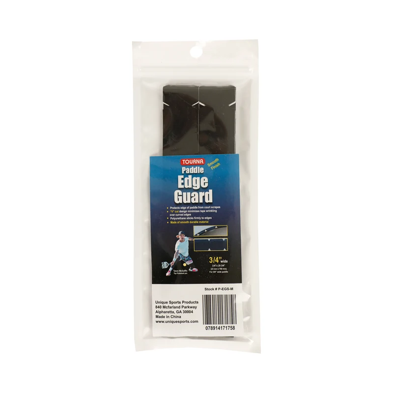 Padel Edge Guard 16mm Pickleball Rahmenschutzband-Schwarz
