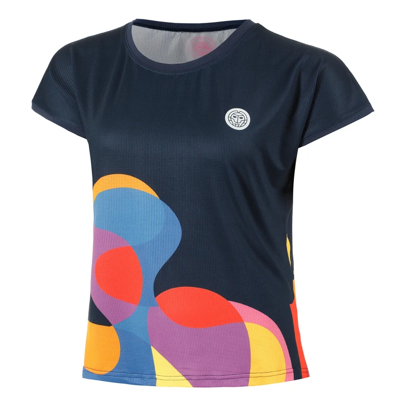 Twiggy T-Shirt Damen-Dunkelblau,Mehrfarbig