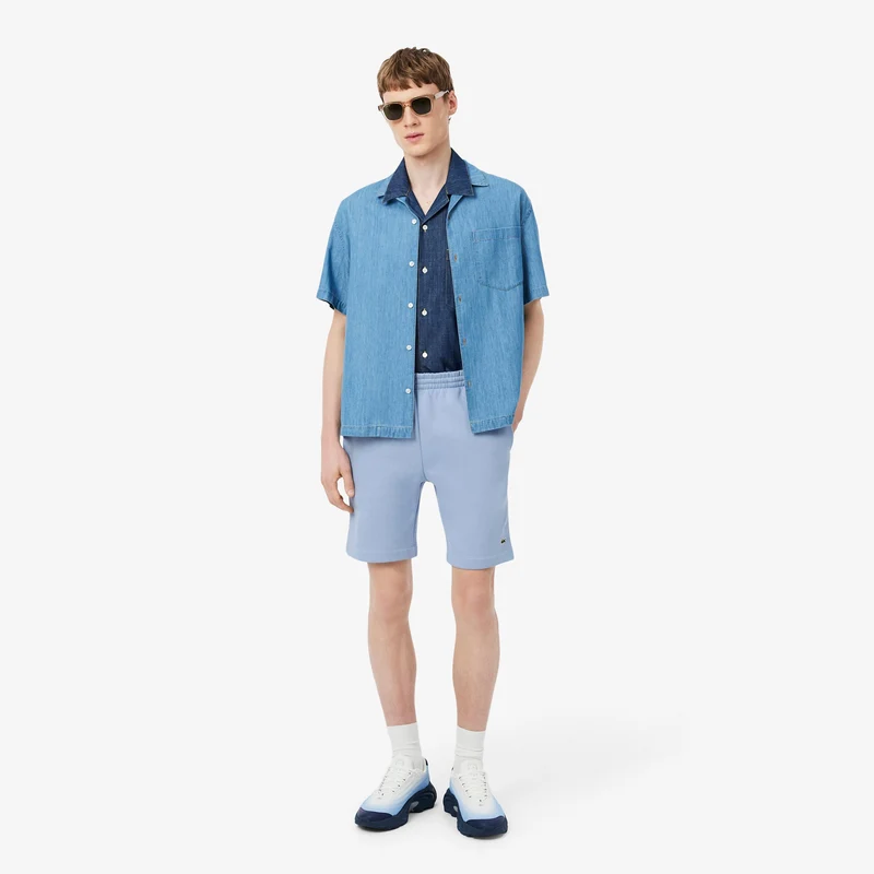 Shorts Herren - hellblau, grün