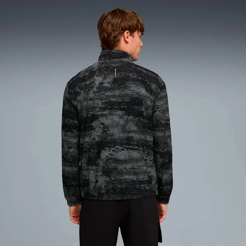 Velocity AOP Woven Laufjacke Herren - schwarz