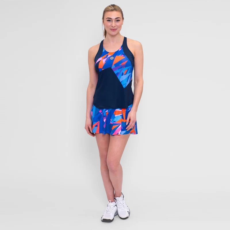 Spike Printed Wavy Rock Damen-Dunkelblau,Blau