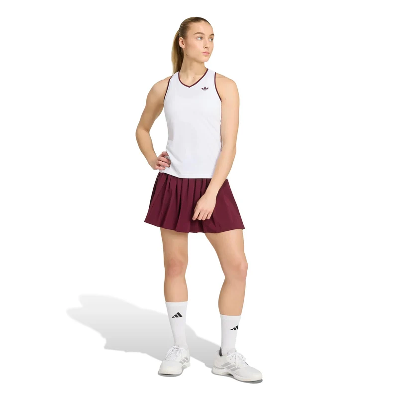 Classics Tank-Top Damen - weiß, weinrot